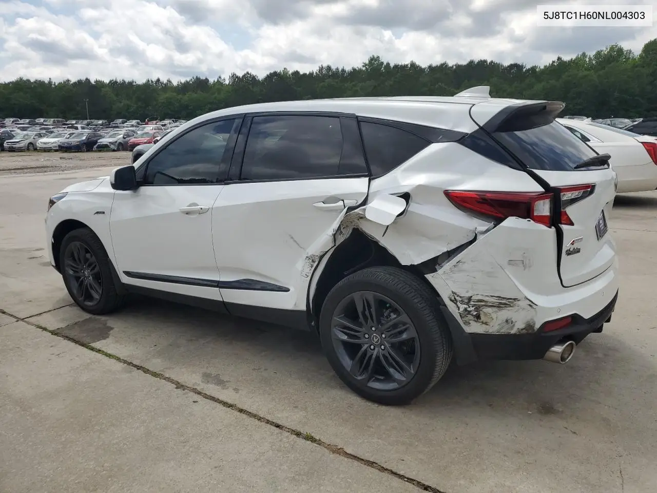 2022 Acura Rdx A-Spec VIN: 5J8TC1H60NL004303 Lot: 55949505