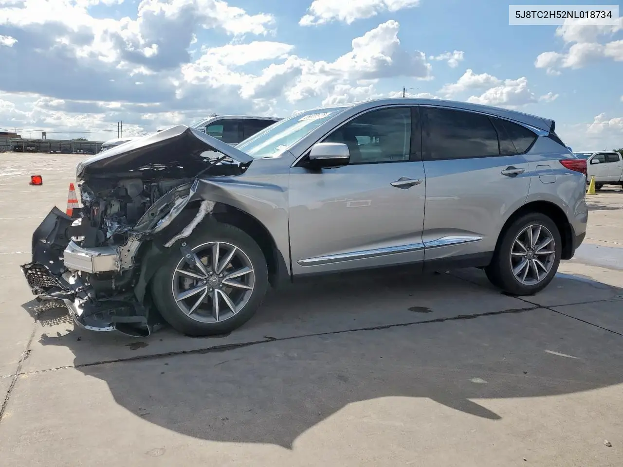 2022 Acura Rdx Technology VIN: 5J8TC2H52NL018734 Lot: 56033955