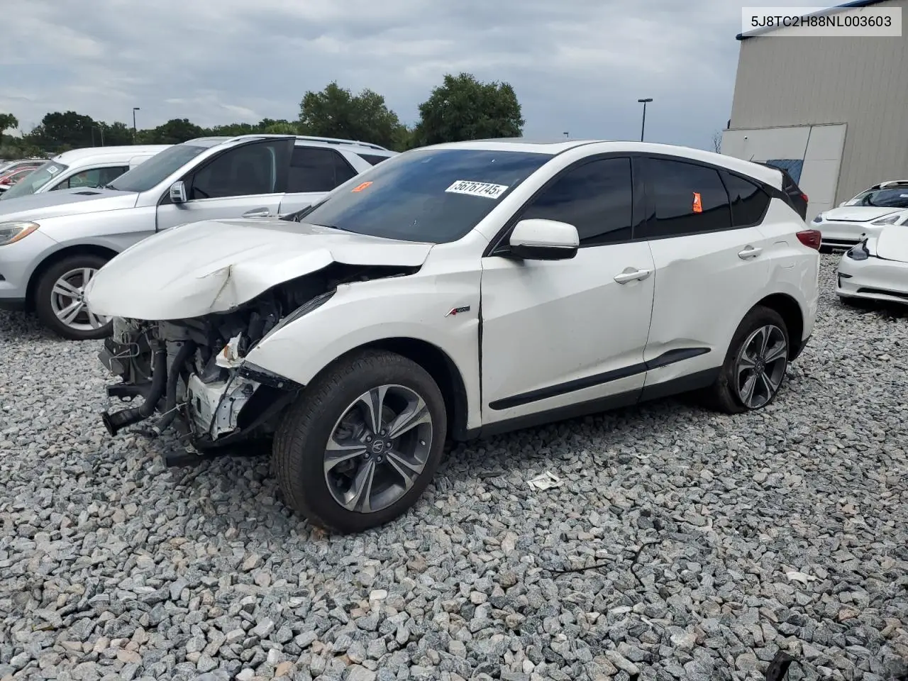 2022 Acura Rdx A-Spec Advance VIN: 5J8TC2H88NL003603 Lot: 56767745