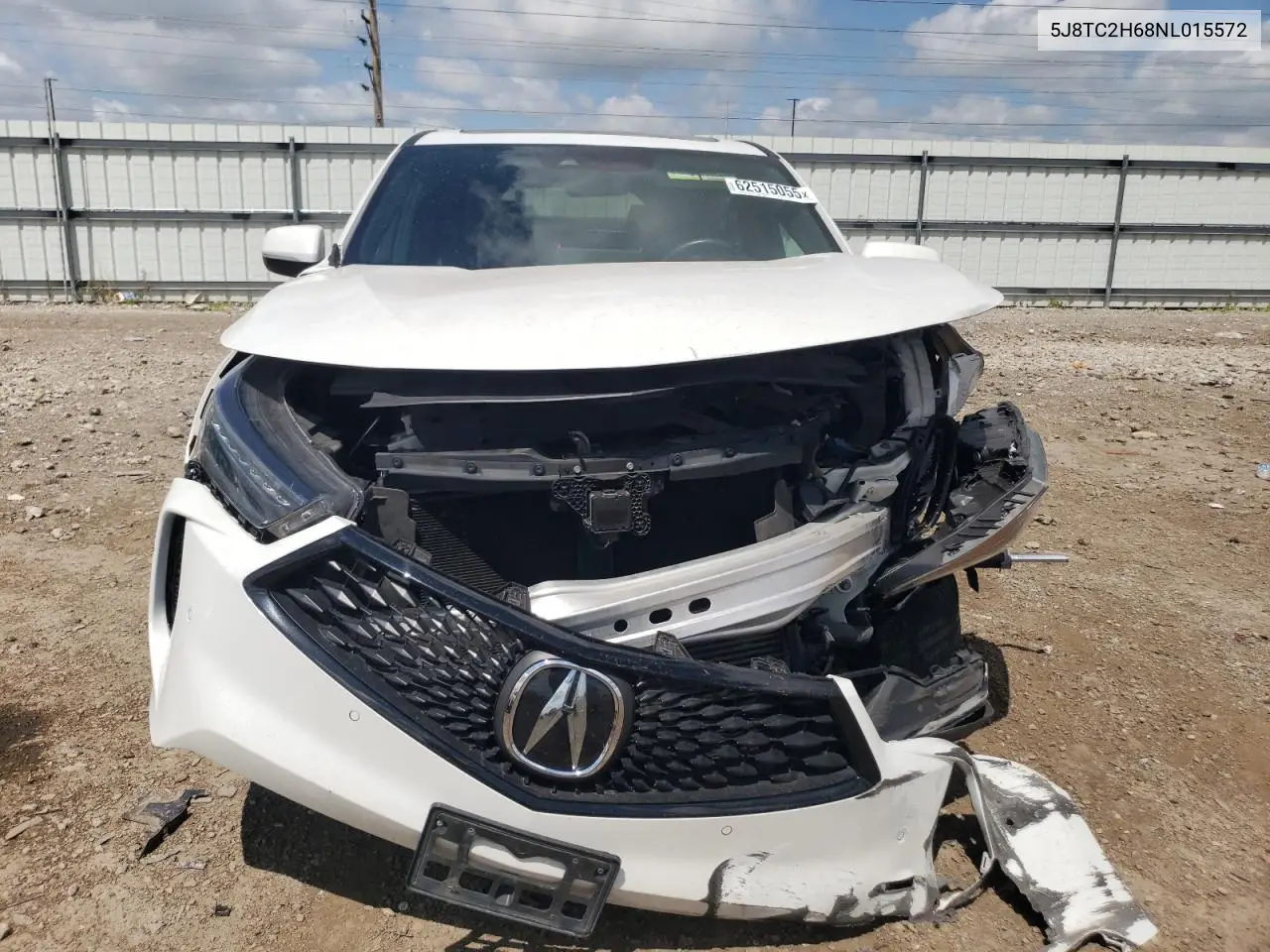2022 Acura Rdx A-Spec VIN: 5J8TC2H68NL015572 Lot: 62515055