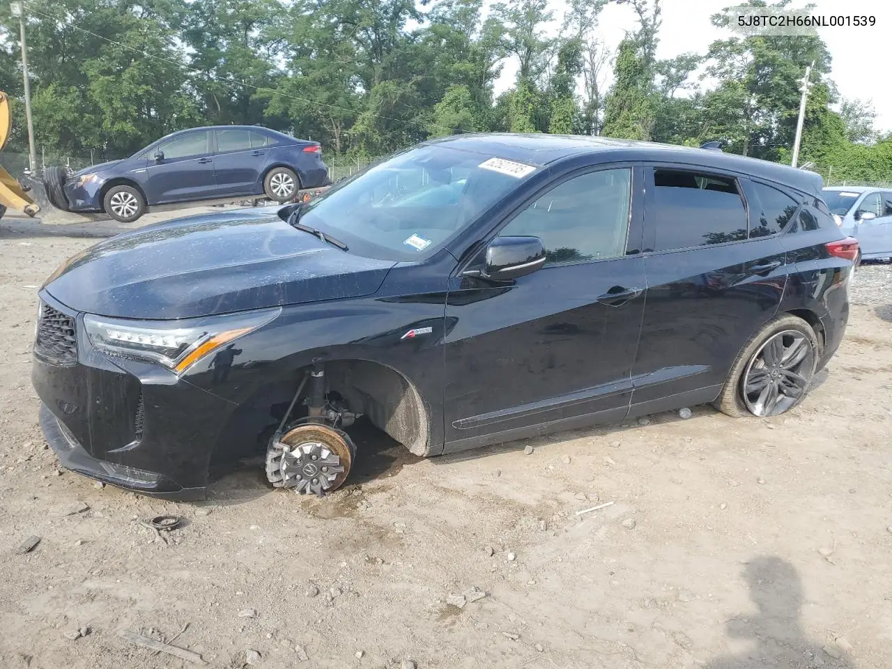 2022 Acura Rdx A-Spec VIN: 5J8TC2H66NL001539 Lot: 62527735