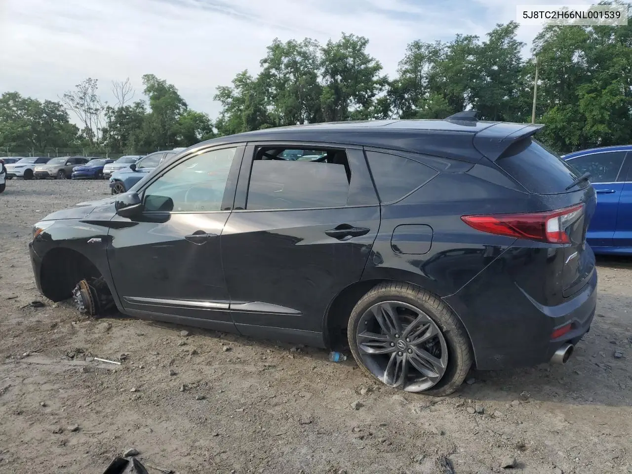 2022 Acura Rdx A-Spec VIN: 5J8TC2H66NL001539 Lot: 62527735
