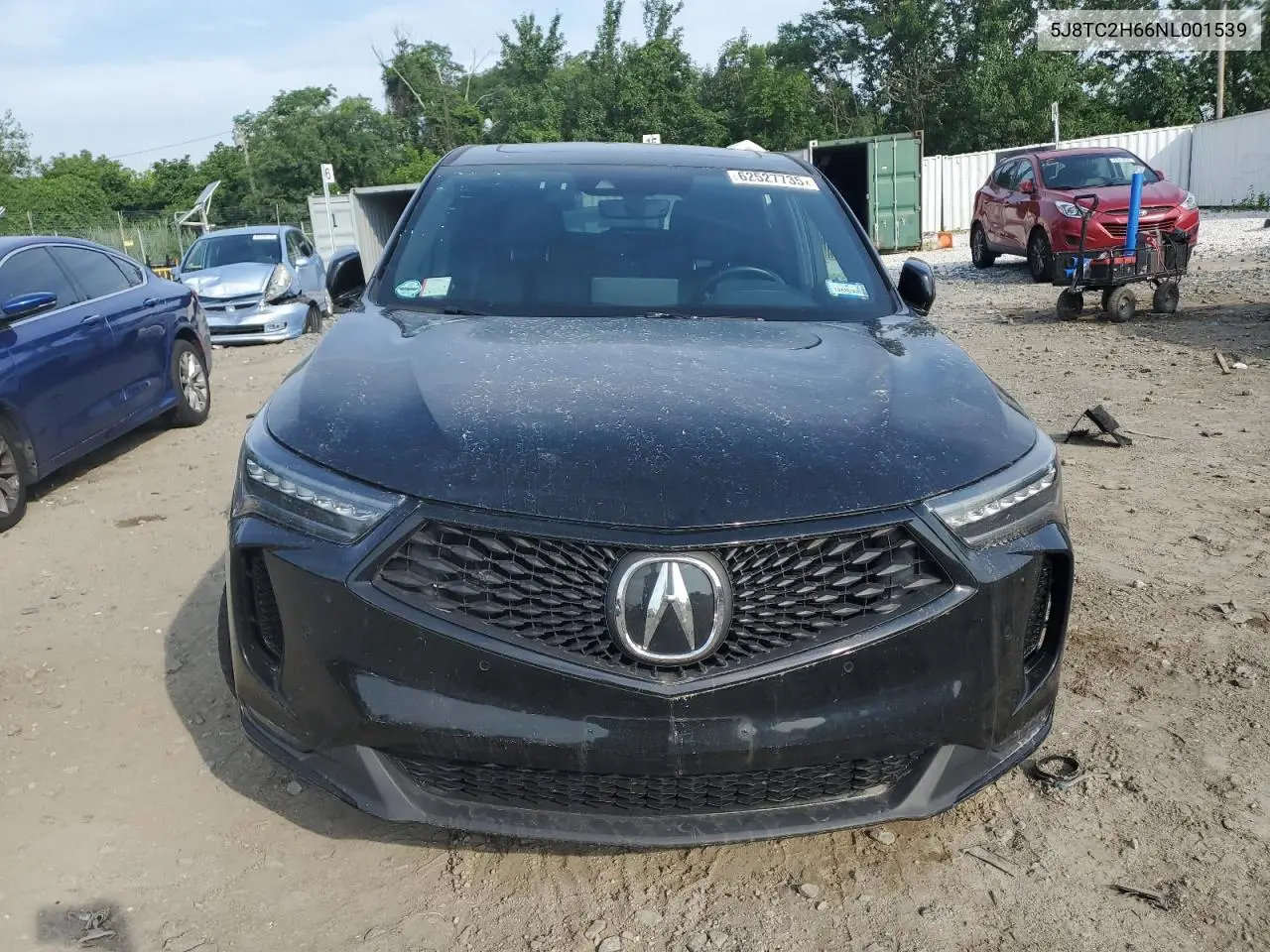 2022 Acura Rdx A-Spec VIN: 5J8TC2H66NL001539 Lot: 62527735