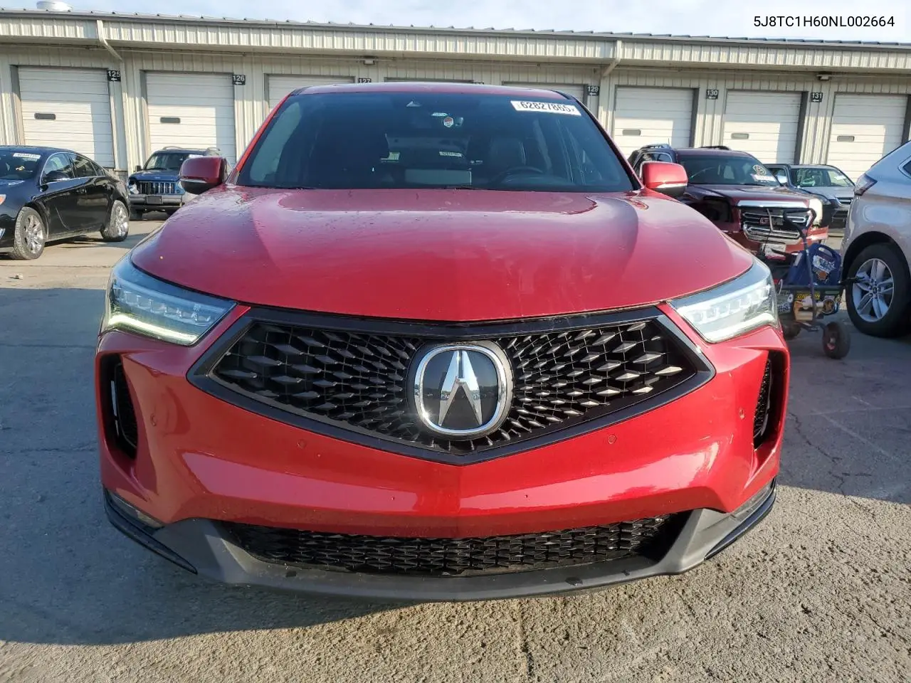 2022 Acura Rdx A-Spec VIN: 5J8TC1H60NL002664 Lot: 62827865