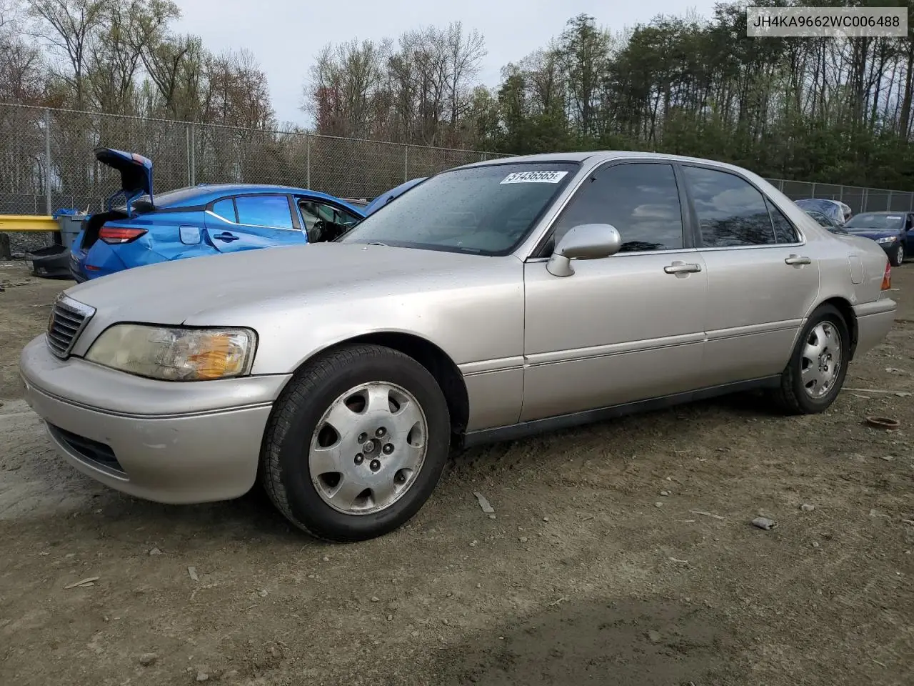 1998 Acura 3.5Rl VIN: JH4KA9662WC006488 Lot: 51436565
