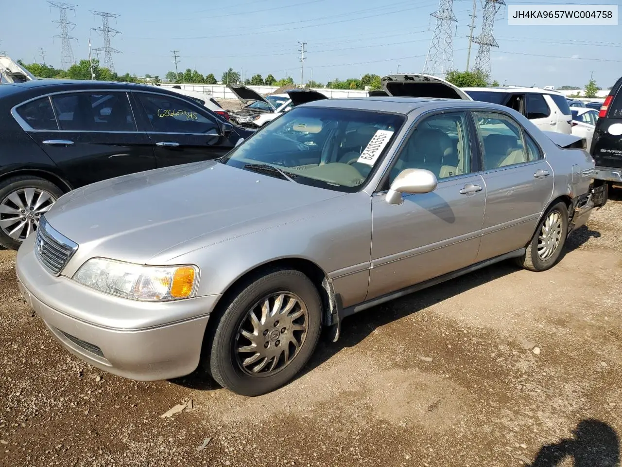 1998 Acura 3.5Rl VIN: JH4KA9657WC004758 Lot: 62400555