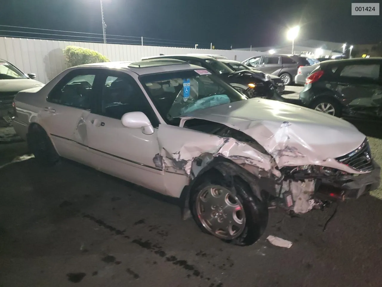 2001 Acura 3.5Rl VIN: 001424 Lot: 85378394