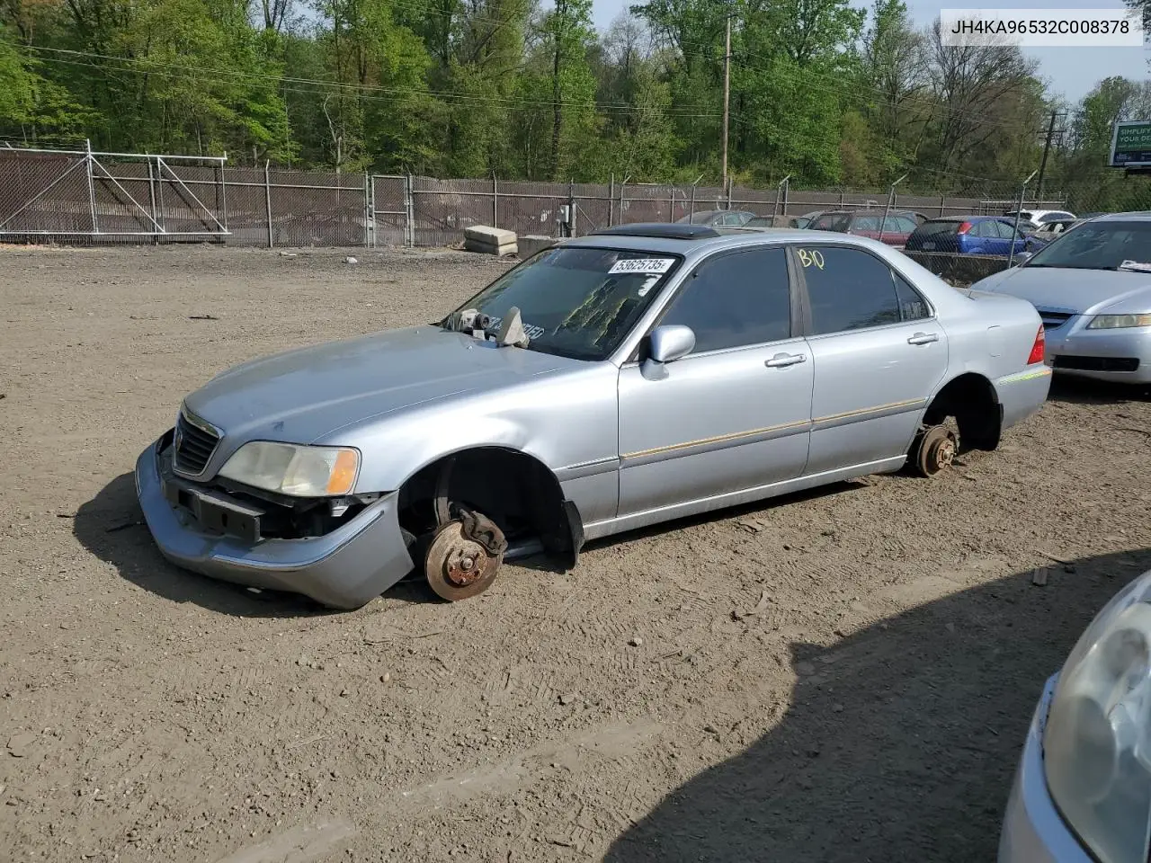 2002 Acura 3.5Rl VIN: JH4KA96532C008378 Lot: 53625735