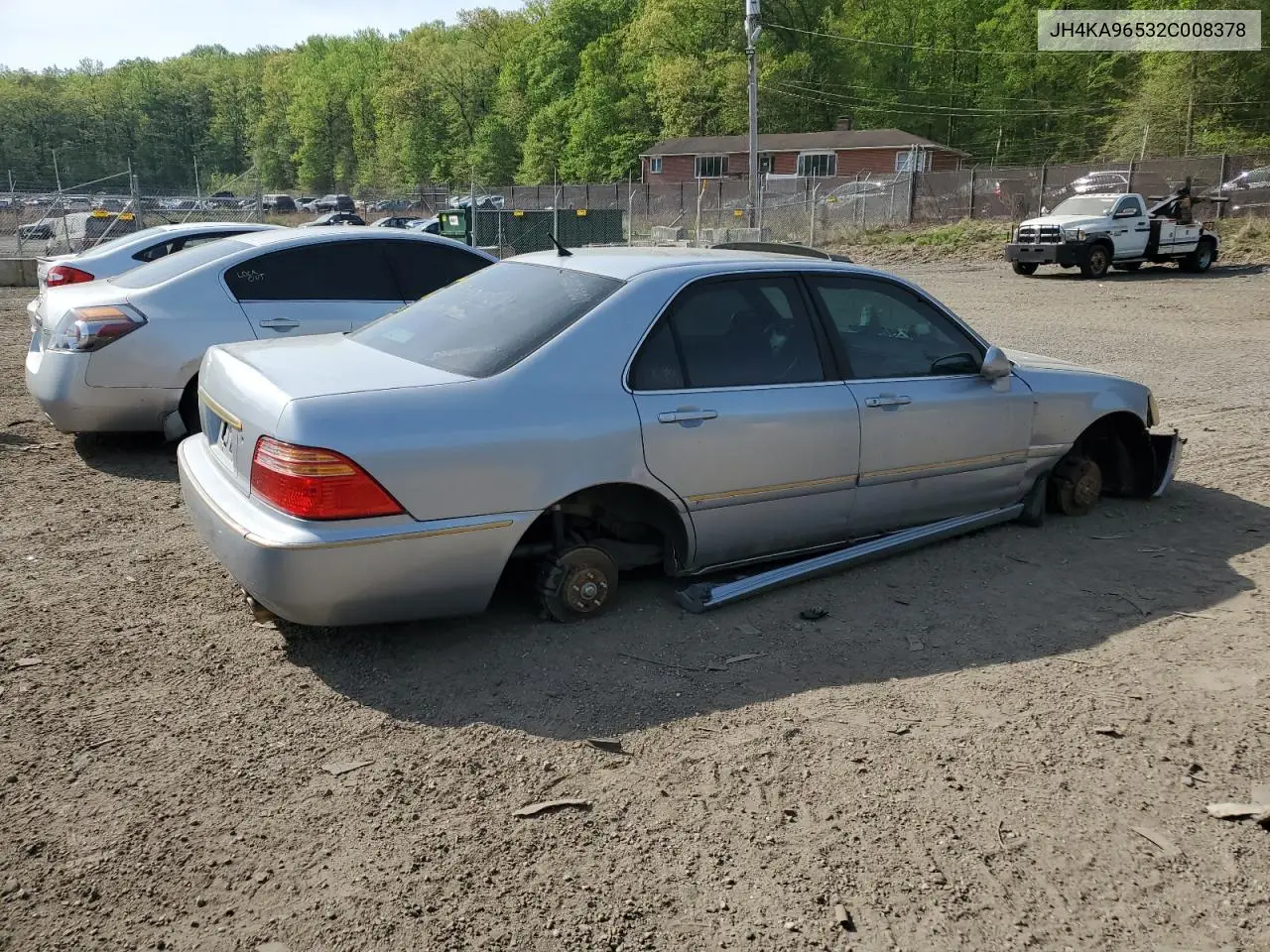 2002 Acura 3.5Rl VIN: JH4KA96532C008378 Lot: 53625735