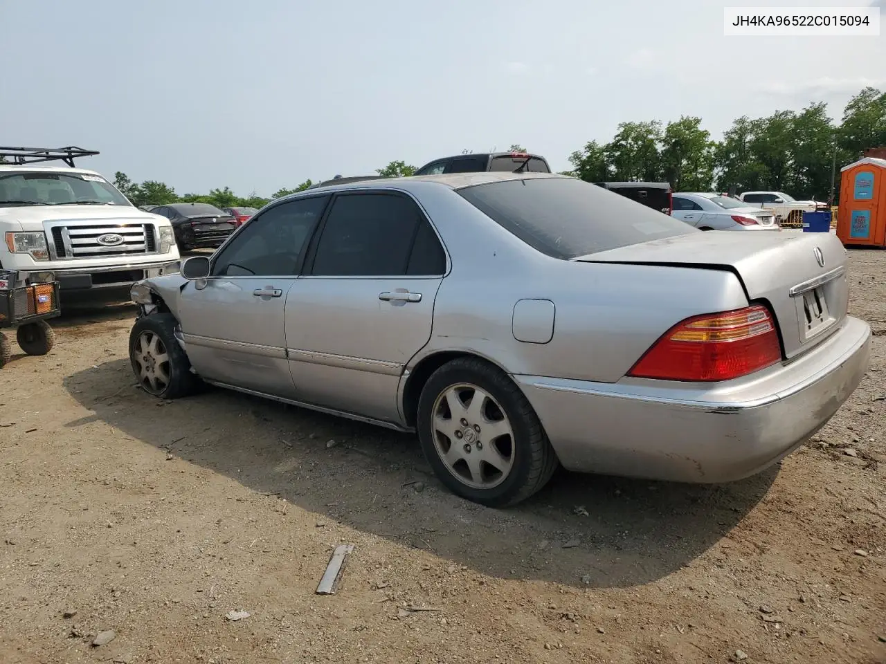 2002 Acura 3.5Rl VIN: JH4KA96522C015094 Lot: 60023265