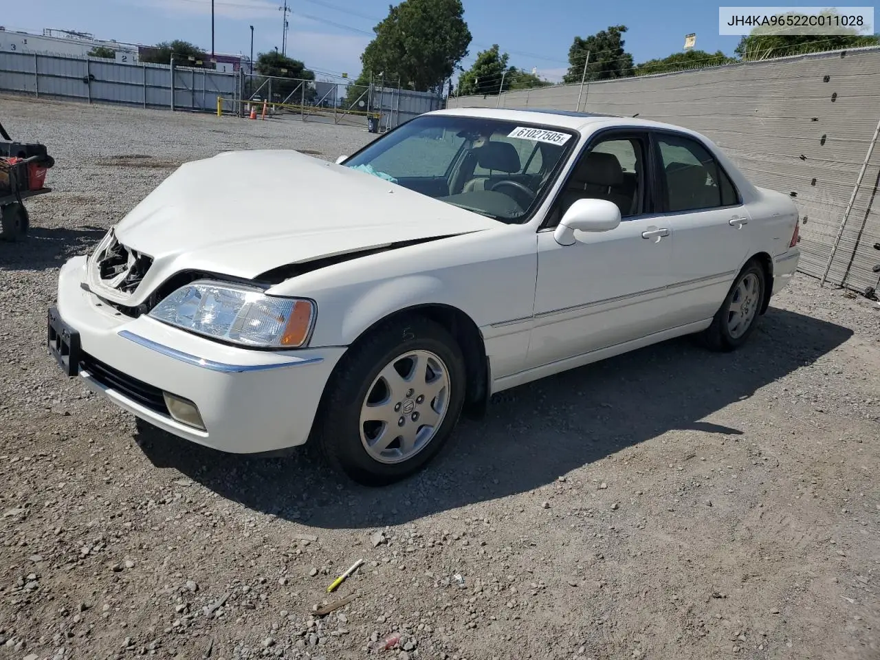 2002 Acura 3.5Rl VIN: JH4KA96522C011028 Lot: 61027505