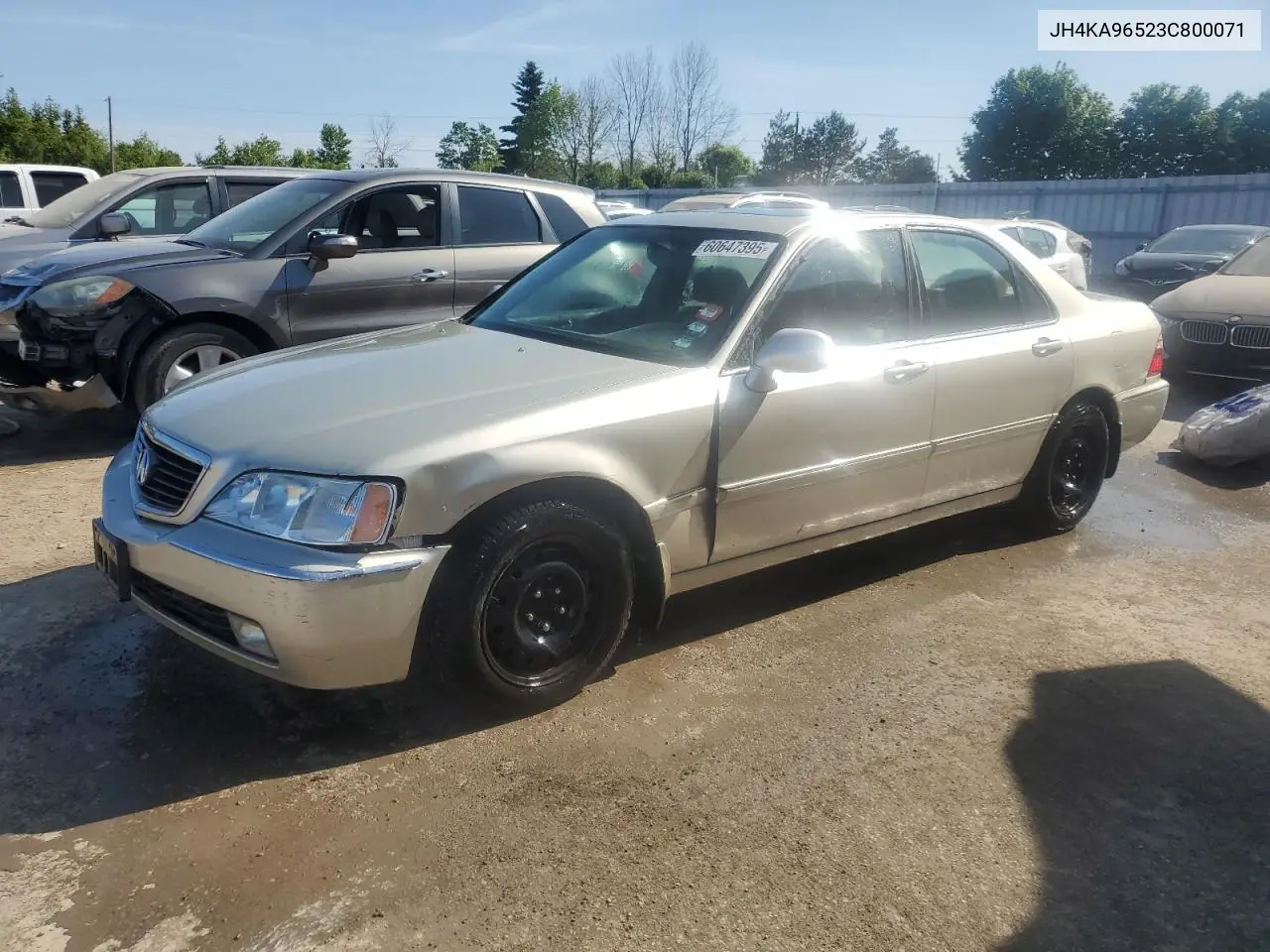 2003 Acura 3.5Rl VIN: JH4KA96523C800071 Lot: 60647395