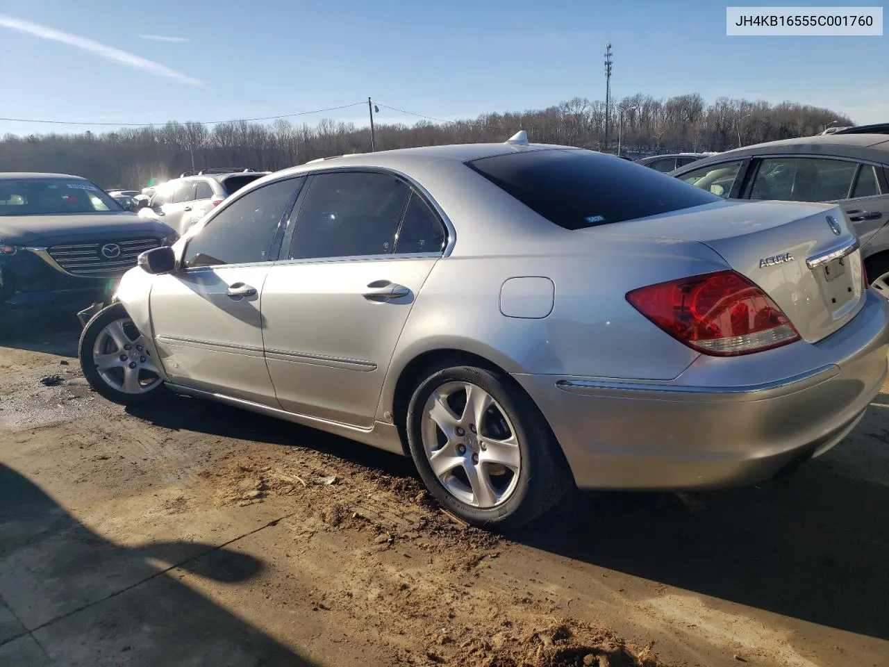 2005 Acura Rl VIN: JH4KB16555C001760 Lot: 42509665