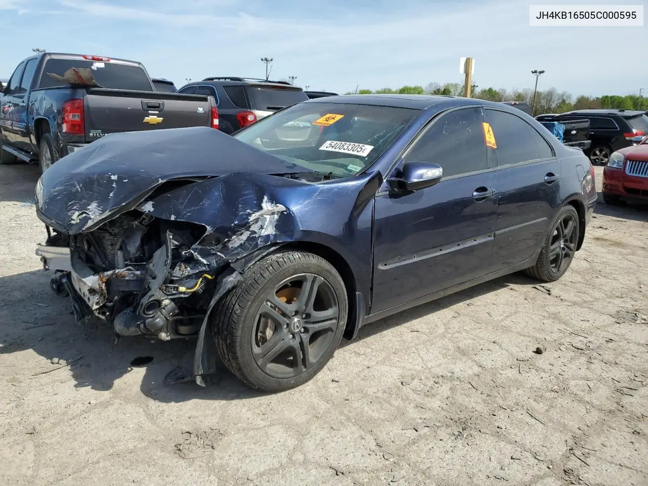 2005 Acura Rl VIN: JH4KB16505C000595 Lot: 54083305