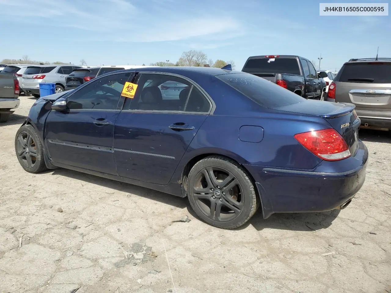 2005 Acura Rl VIN: JH4KB16505C000595 Lot: 54083305