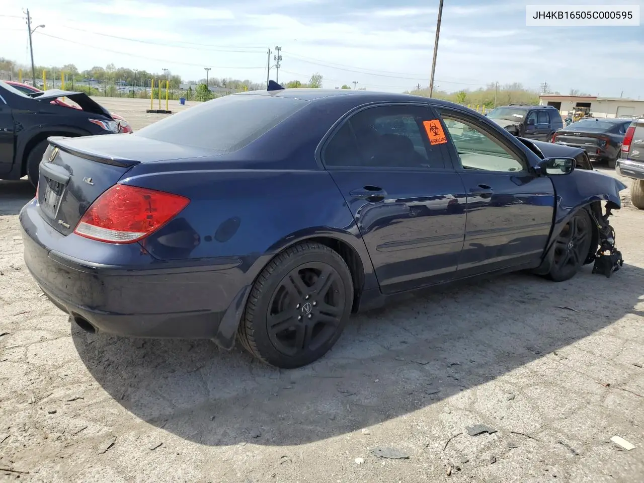 2005 Acura Rl VIN: JH4KB16505C000595 Lot: 54083305