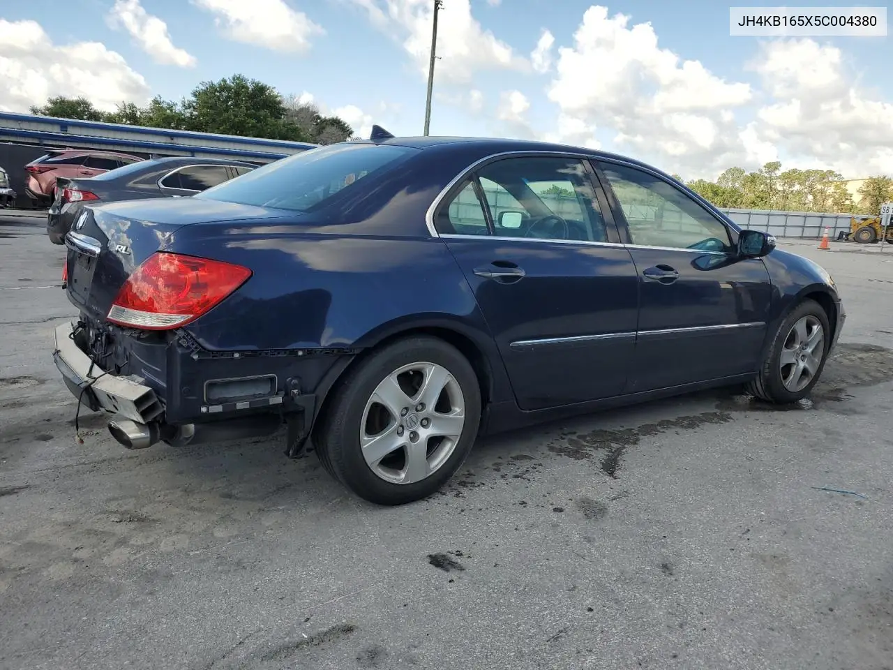 2005 Acura Rl VIN: JH4KB165X5C004380 Lot: 54139035