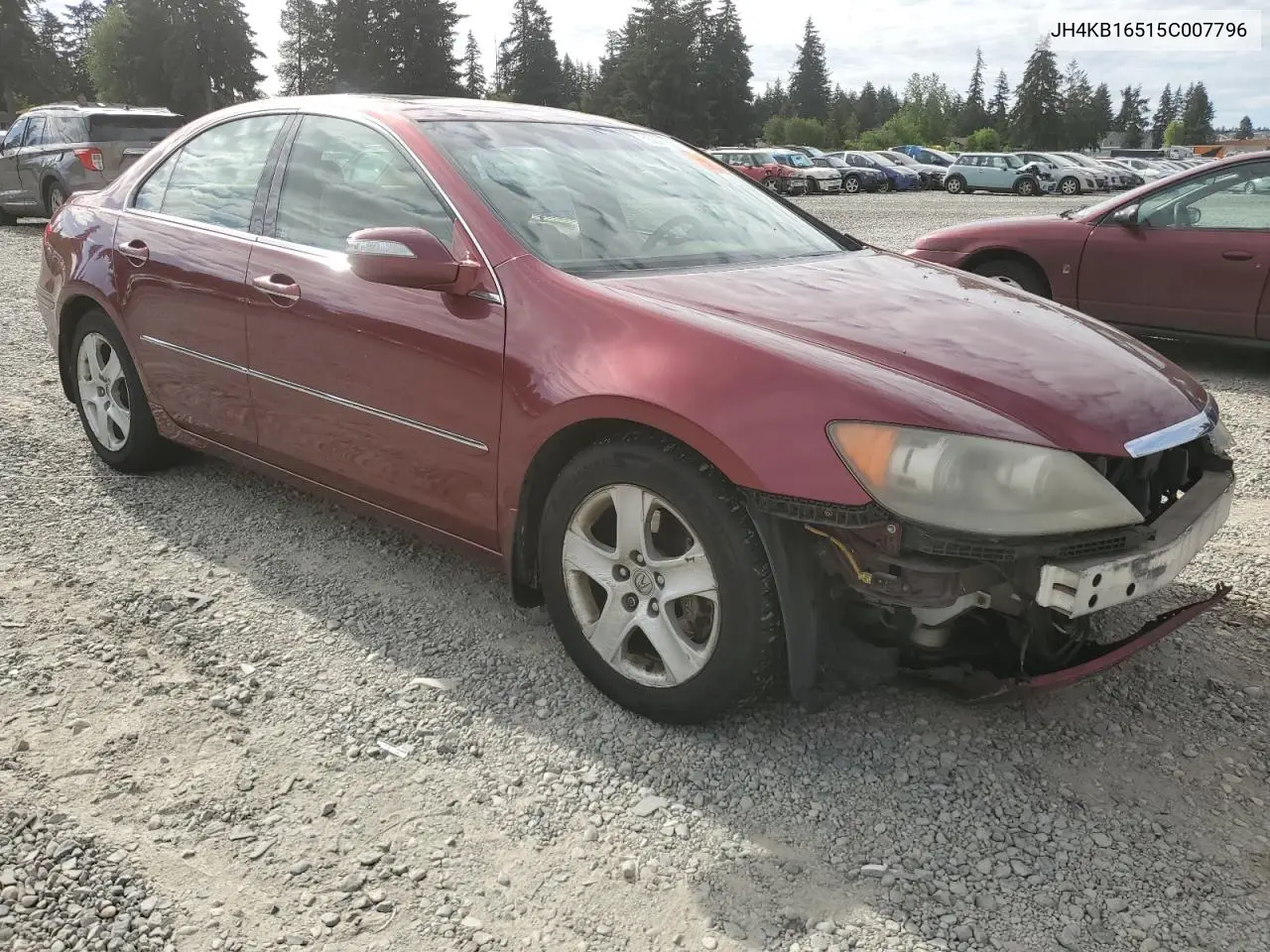 2005 Acura Rl VIN: JH4KB16515C007796 Lot: 55977605