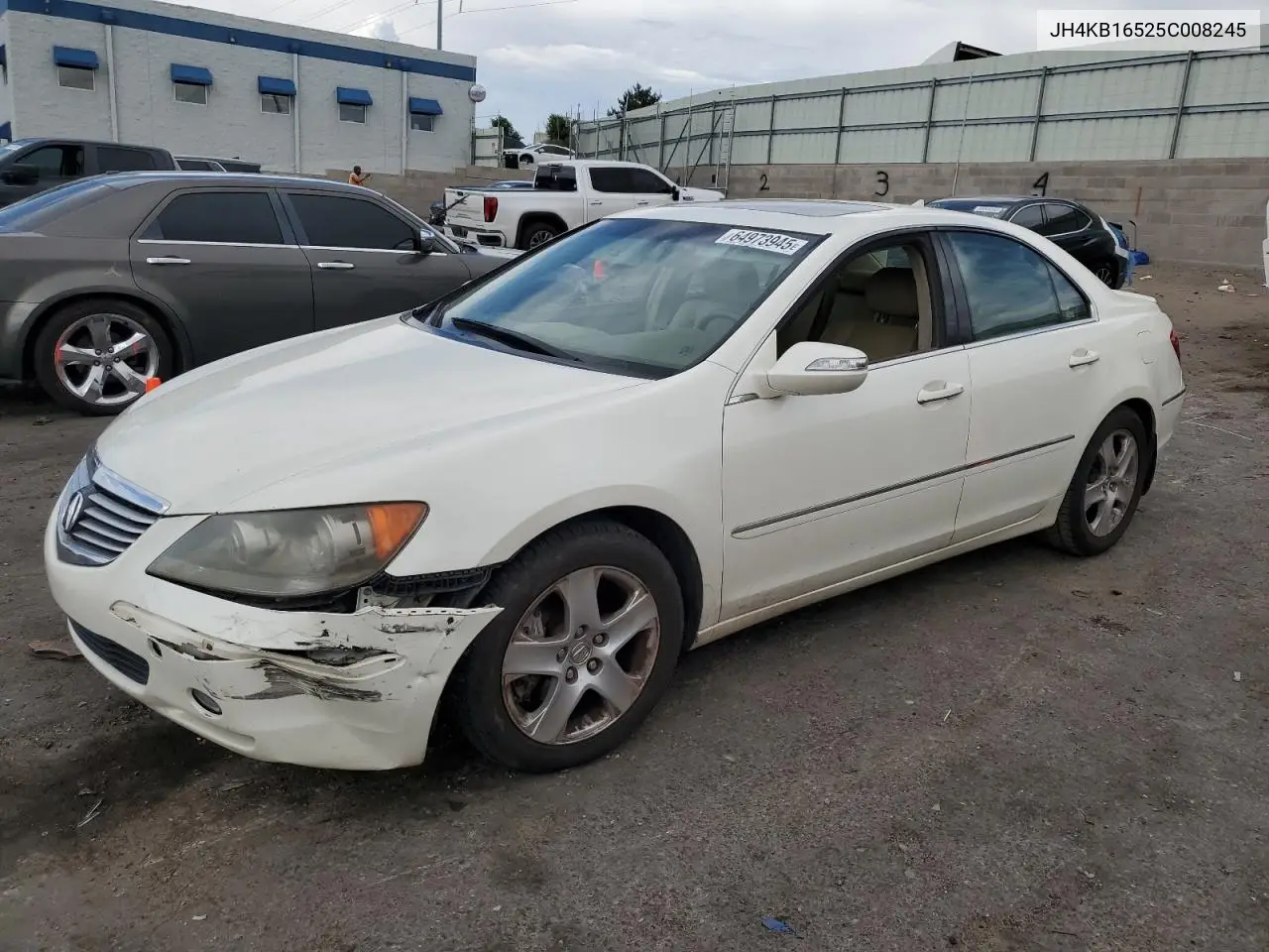 2005 Acura Rl VIN: JH4KB16525C008245 Lot: 64973945
