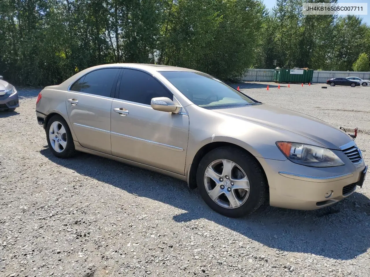 2005 Acura Rl VIN: JH4KB16505C007711 Lot: 65974095