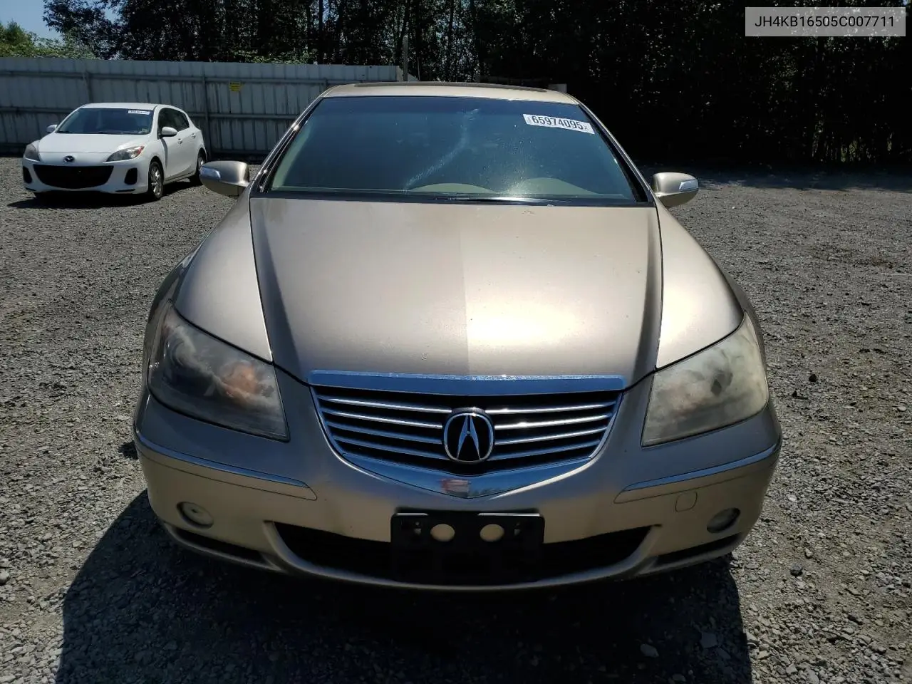 2005 Acura Rl VIN: JH4KB16505C007711 Lot: 65974095