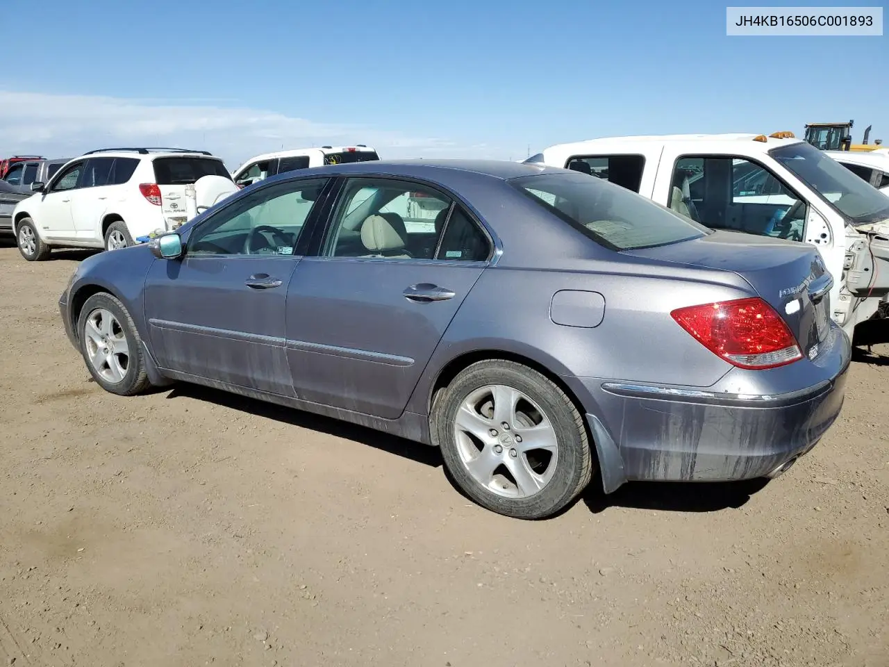 2006 Acura Rl VIN: JH4KB16506C001893 Lot: 47637845