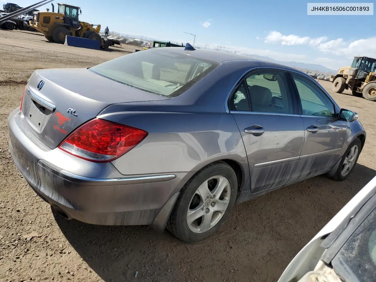 2006 Acura Rl VIN: JH4KB16506C001893 Lot: 47637845