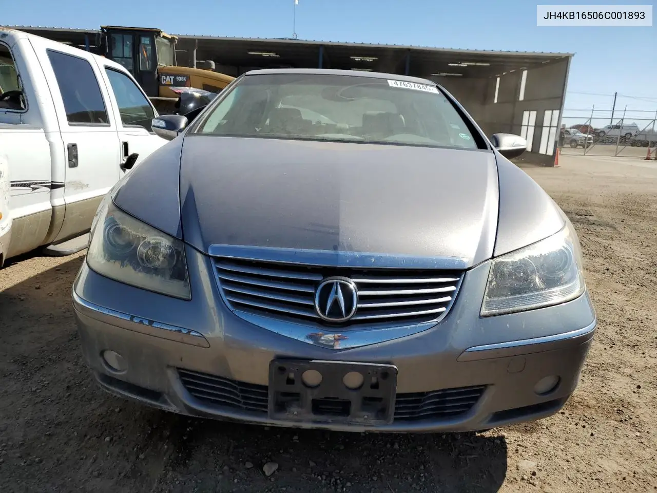 2006 Acura Rl VIN: JH4KB16506C001893 Lot: 47637845