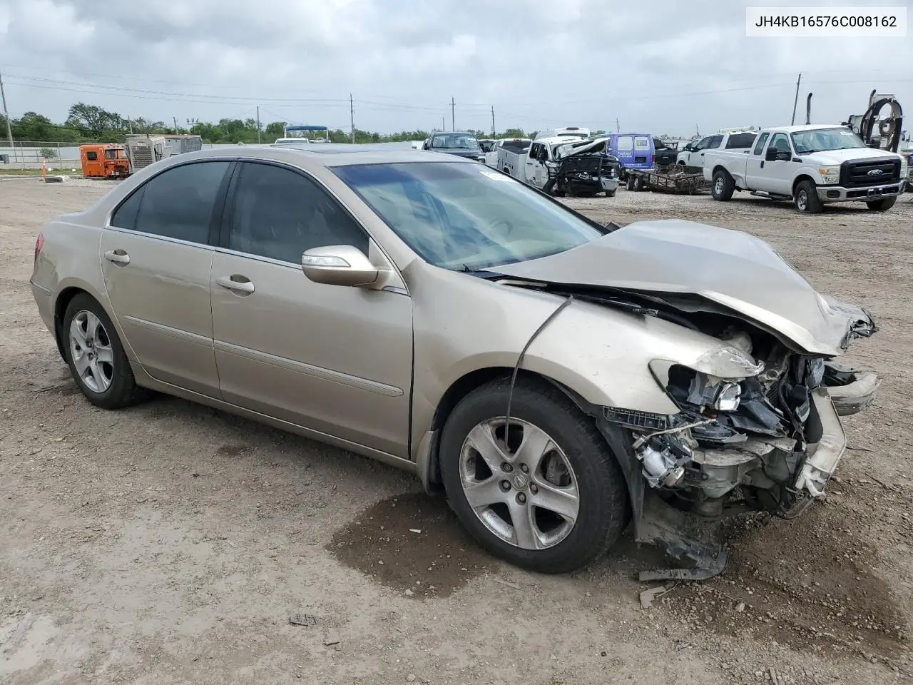 2006 Acura Rl VIN: JH4KB16576C008162 Lot: 51801115