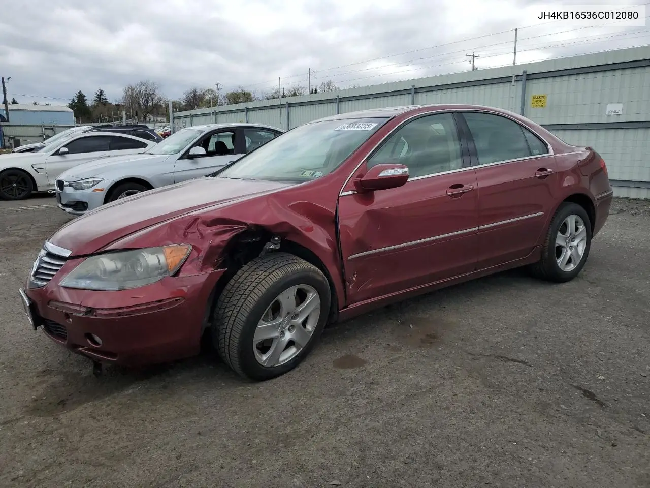 2006 Acura Rl VIN: JH4KB16536C012080 Lot: 53003235