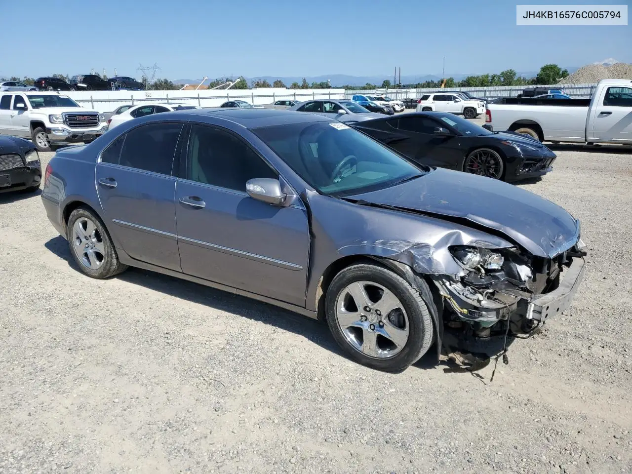 2006 Acura Rl VIN: JH4KB16576C005794 Lot: 55167965