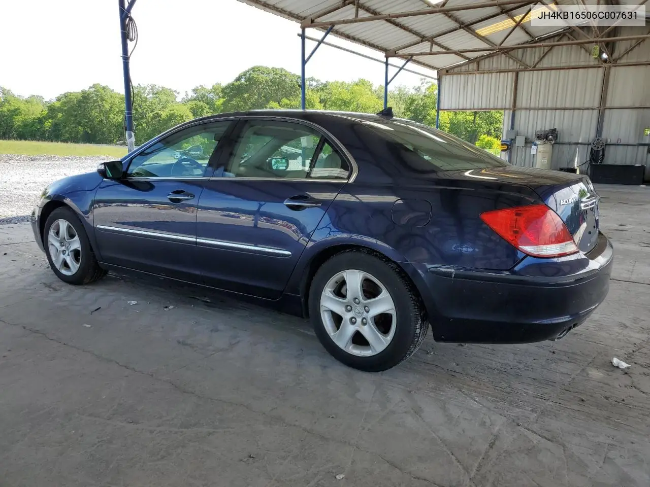 2006 Acura Rl VIN: JH4KB16506C007631 Lot: 55304945