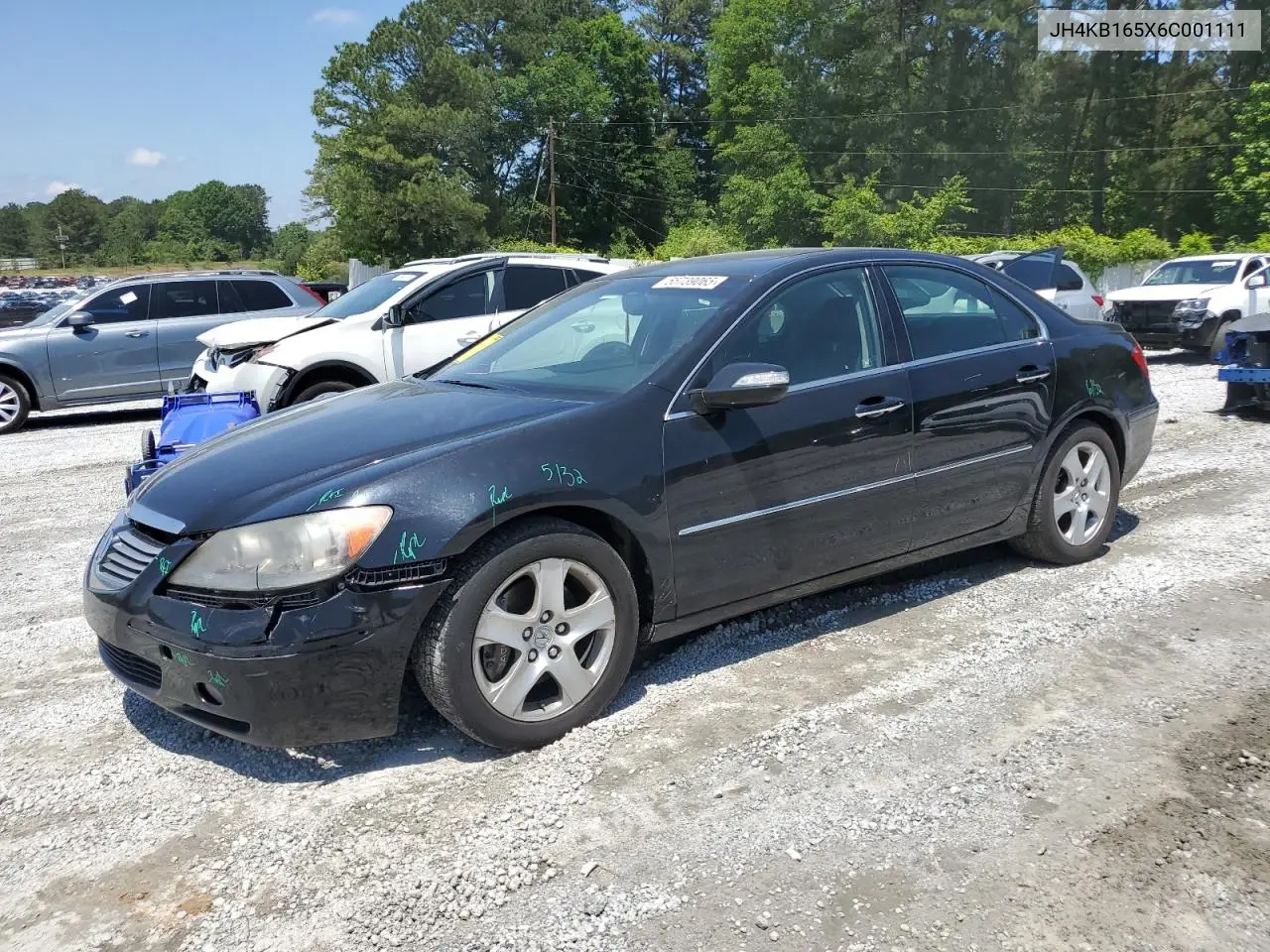 2006 Acura Rl VIN: JH4KB165X6C001111 Lot: 55739065