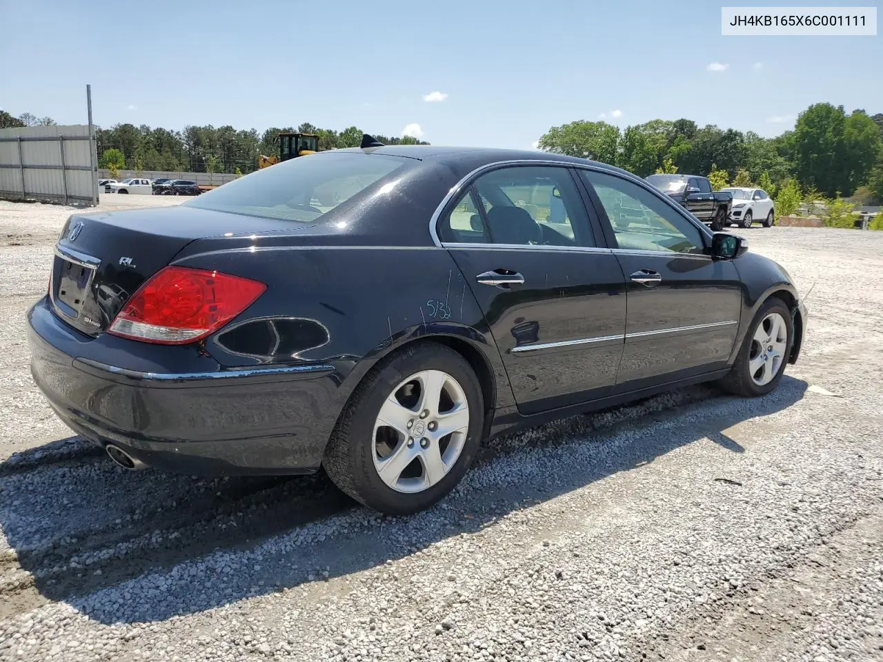 2006 Acura Rl VIN: JH4KB165X6C001111 Lot: 55739065