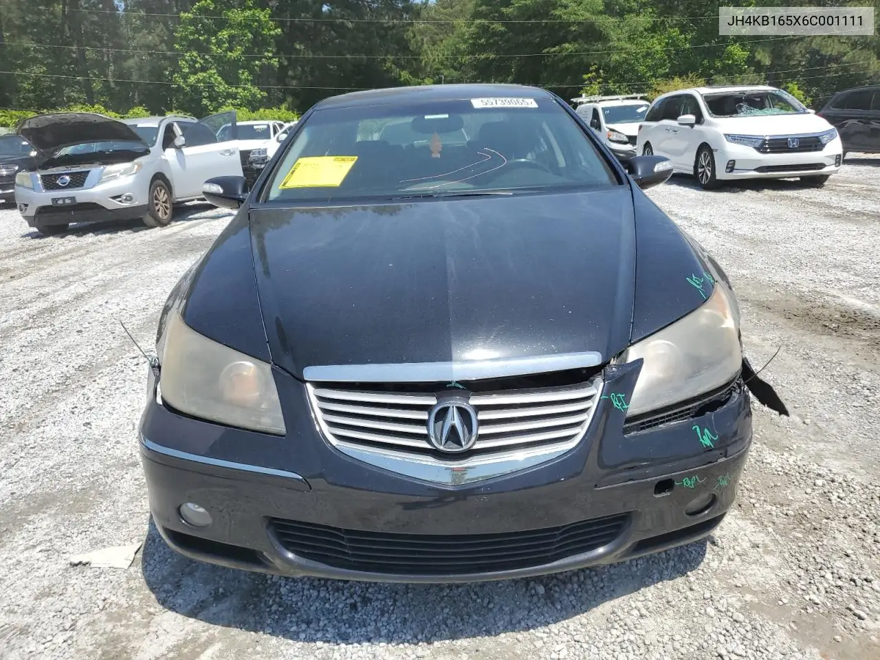 2006 Acura Rl VIN: JH4KB165X6C001111 Lot: 55739065
