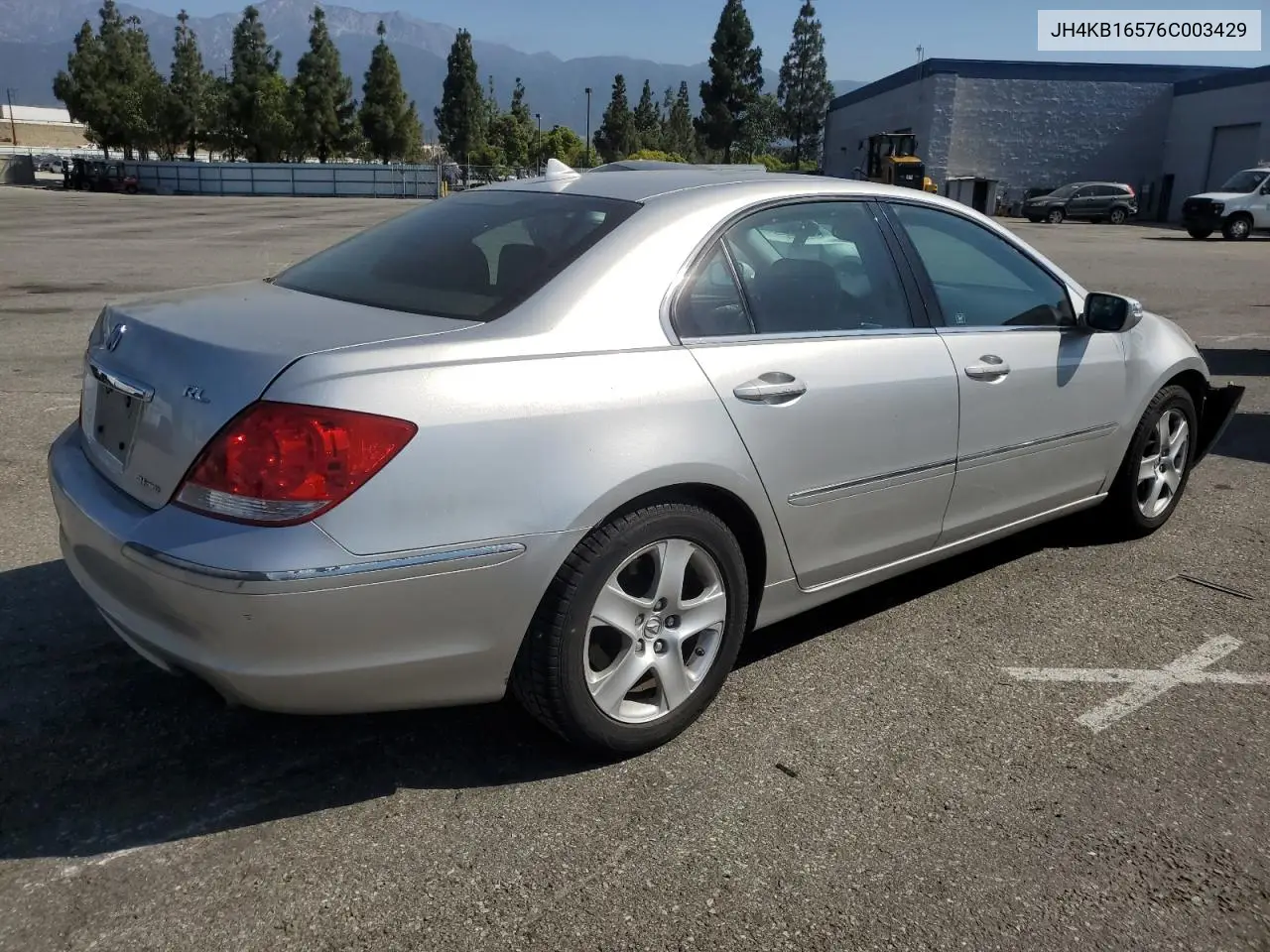 2006 Acura Rl VIN: JH4KB16576C003429 Lot: 59380275
