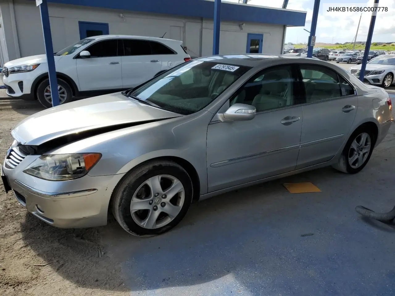 2006 Acura Rl VIN: JH4KB16586C007778 Lot: 61297845