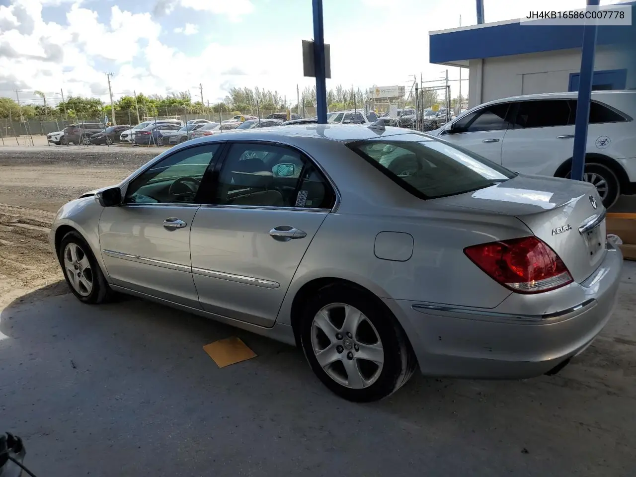 2006 Acura Rl VIN: JH4KB16586C007778 Lot: 61297845