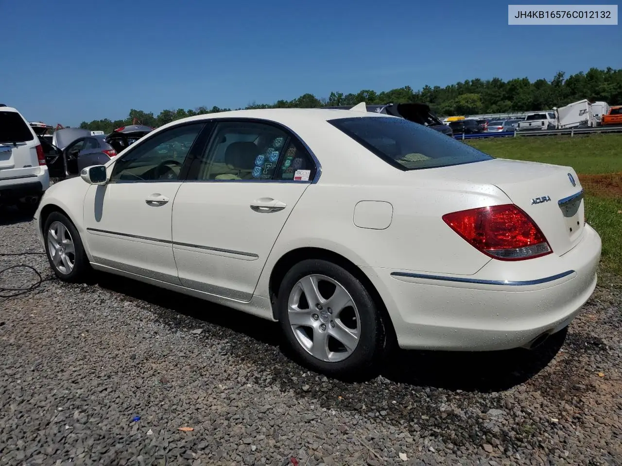 2006 Acura Rl VIN: JH4KB16576C012132 Lot: 61897805
