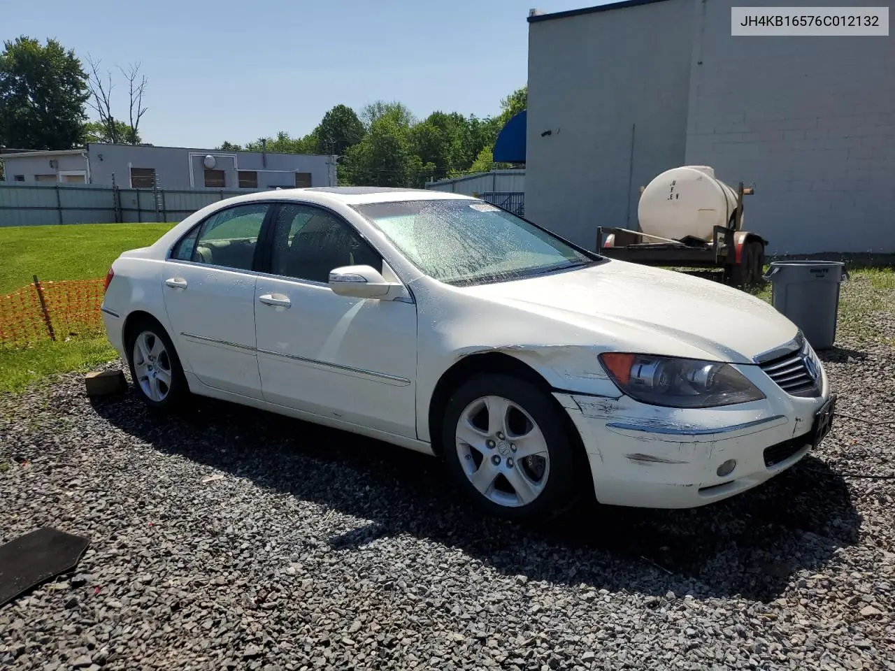 2006 Acura Rl VIN: JH4KB16576C012132 Lot: 61897805