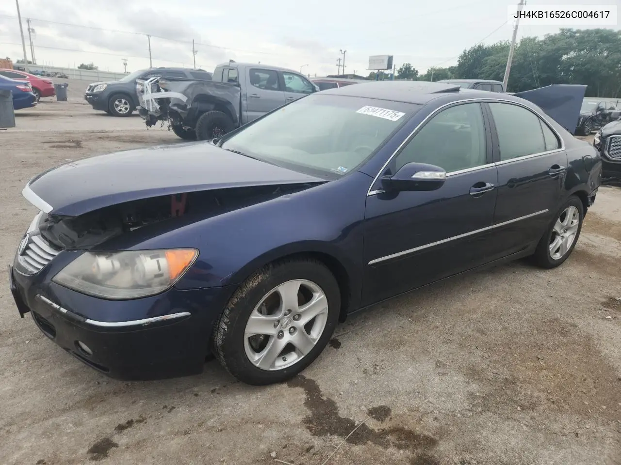 2006 Acura Rl VIN: JH4KB16526C004617 Lot: 63471175