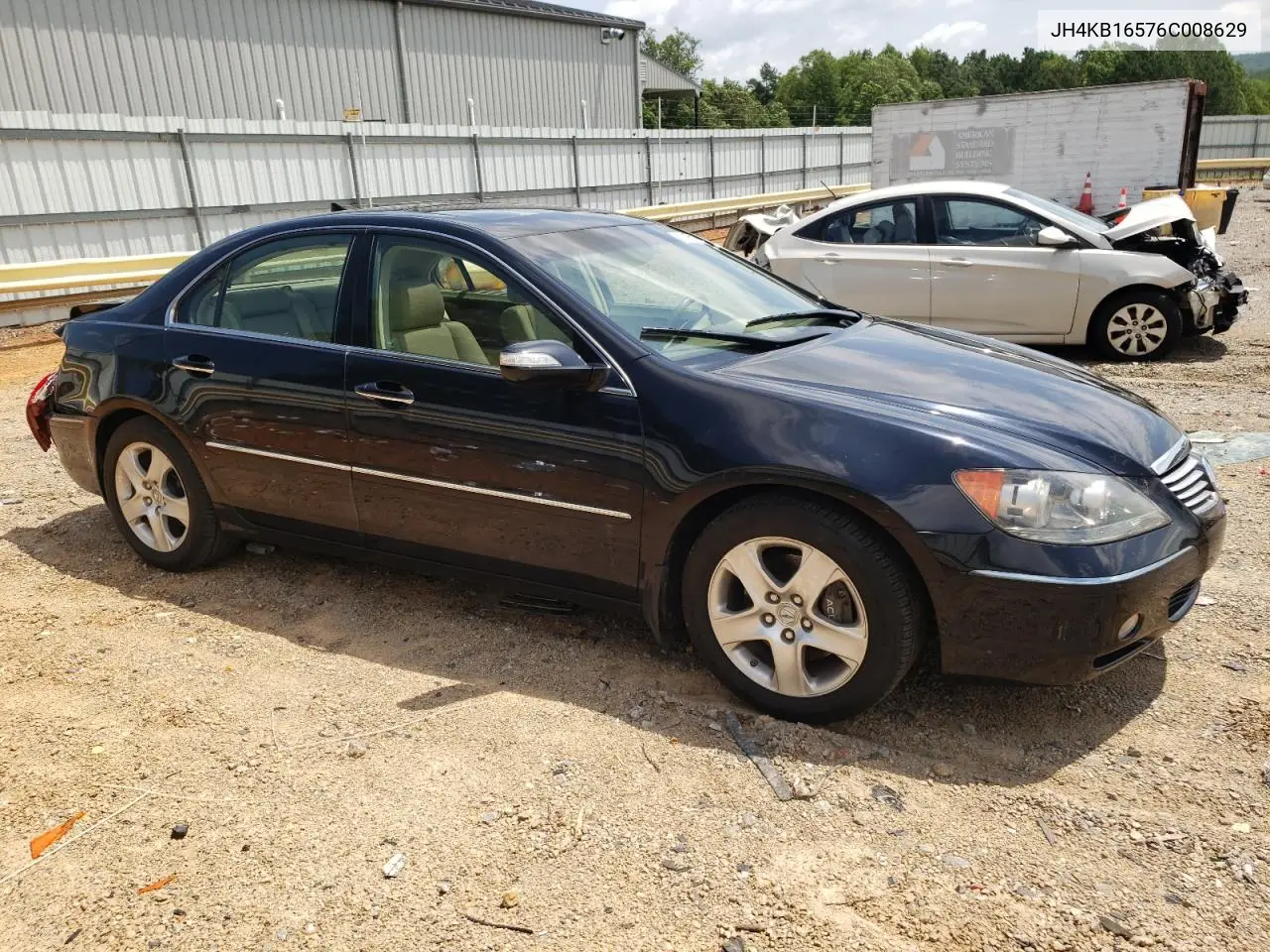 2006 Acura Rl VIN: JH4KB16576C008629 Lot: 65180525
