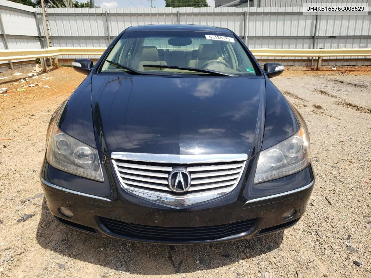 2006 Acura Rl VIN: JH4KB16576C008629 Lot: 65180525