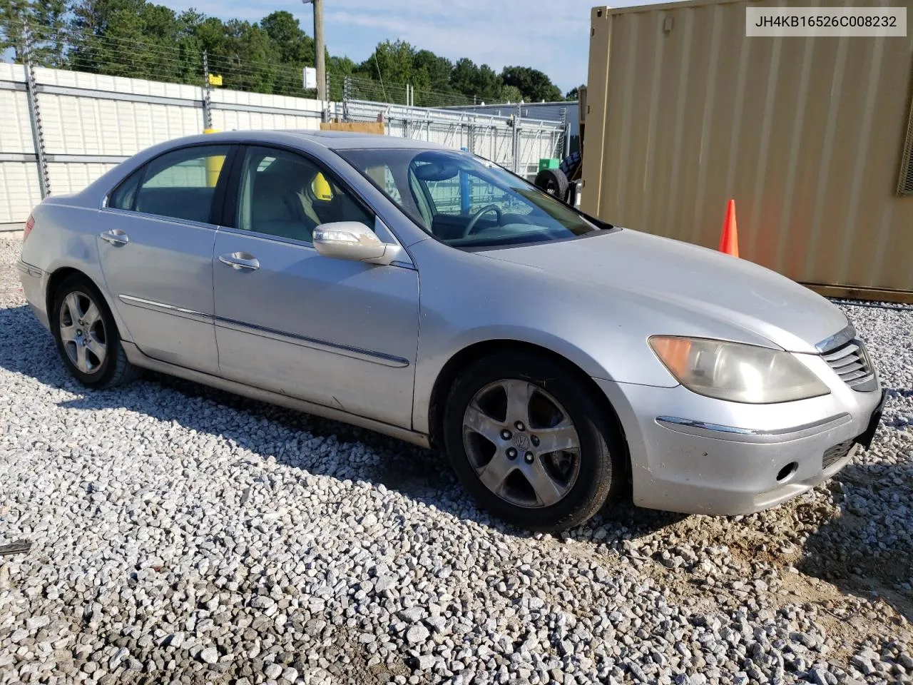 2006 Acura Rl VIN: JH4KB16526C008232 Lot: 66275704