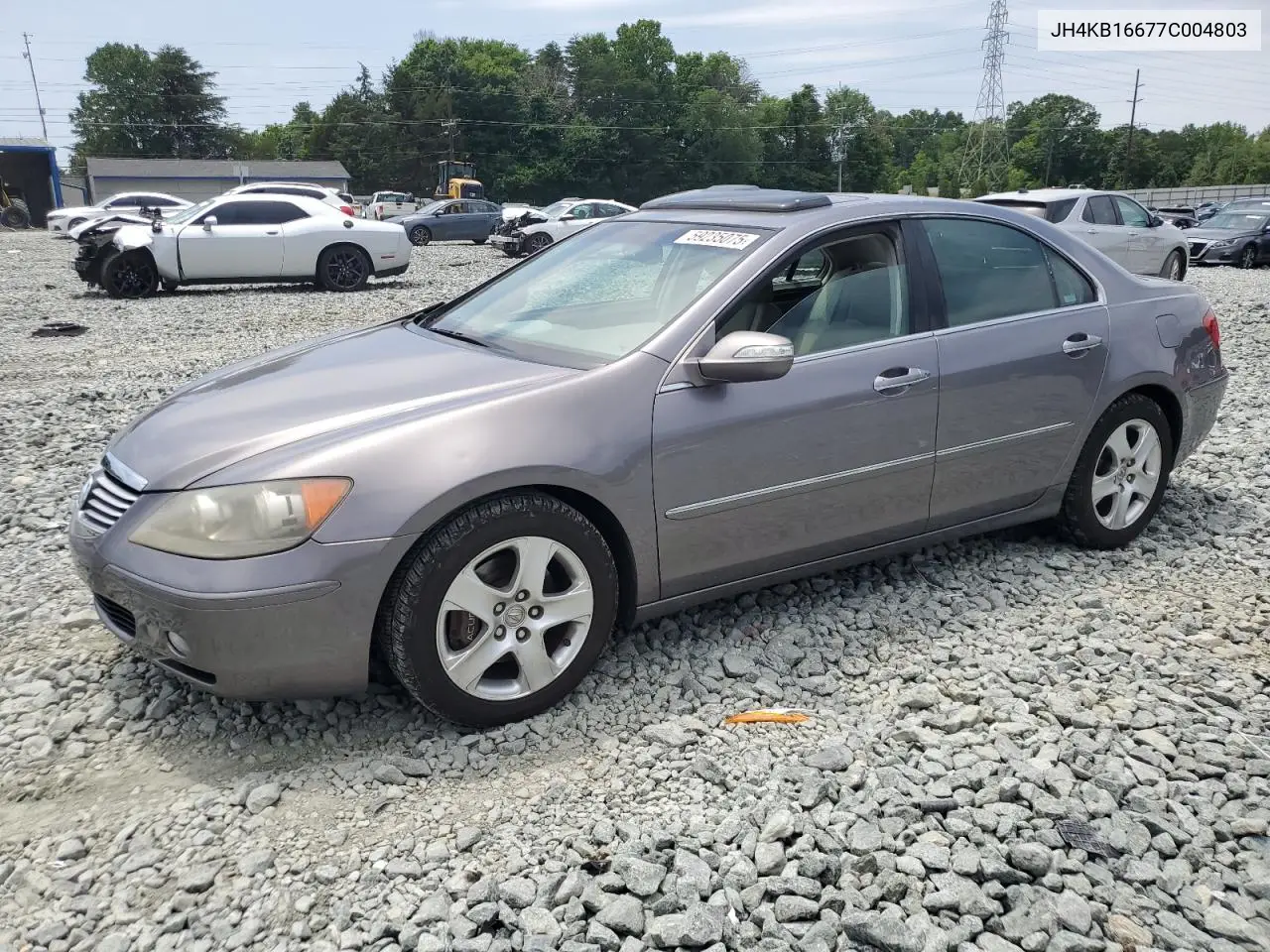 2007 Acura Rl VIN: JH4KB16677C004803 Lot: 59235075