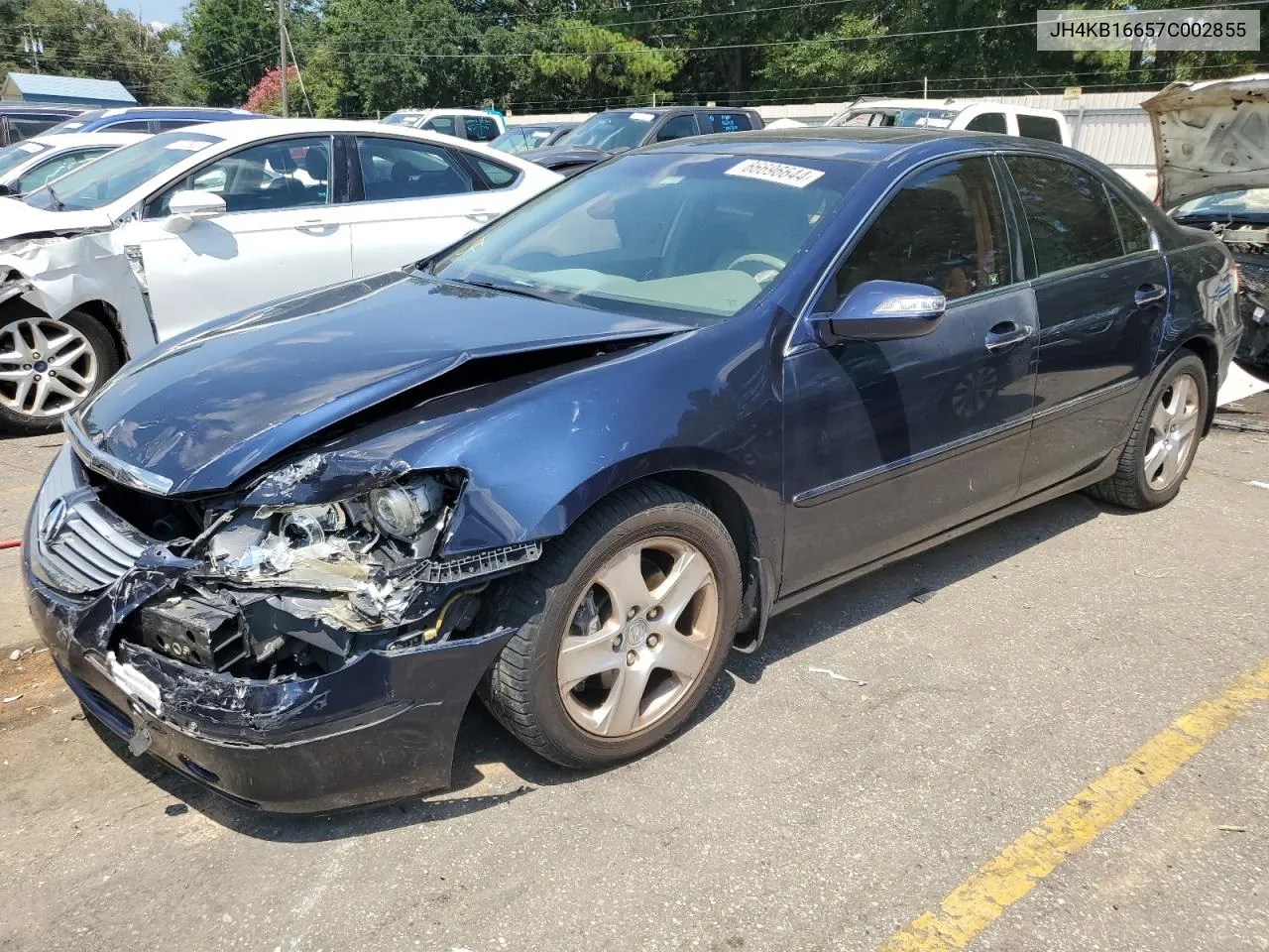 2007 Acura Rl VIN: JH4KB16657C002855 Lot: 87270744