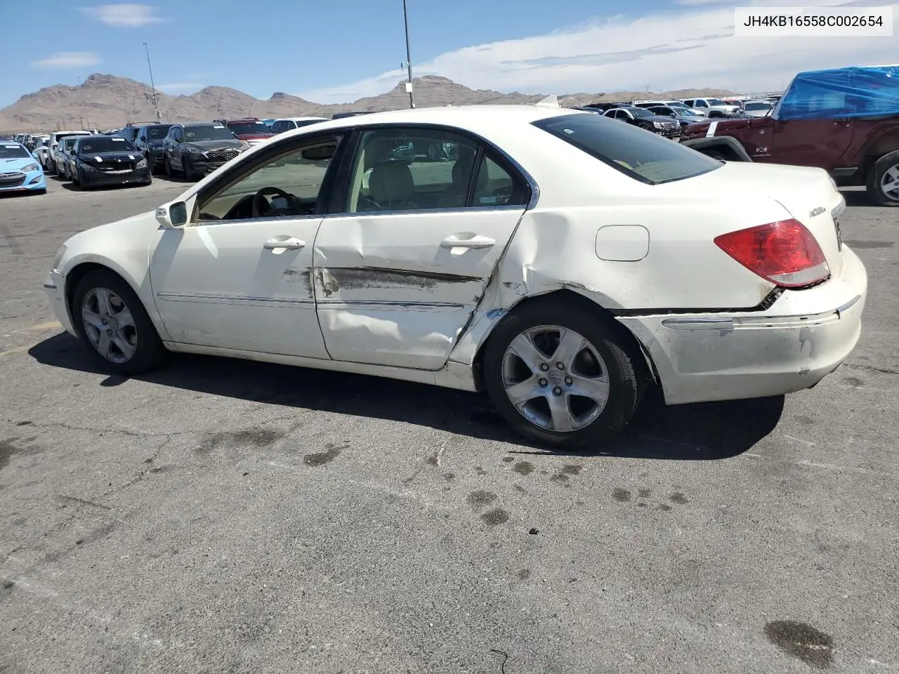 2008 Acura Rl VIN: JH4KB16558C002654 Lot: 50778375
