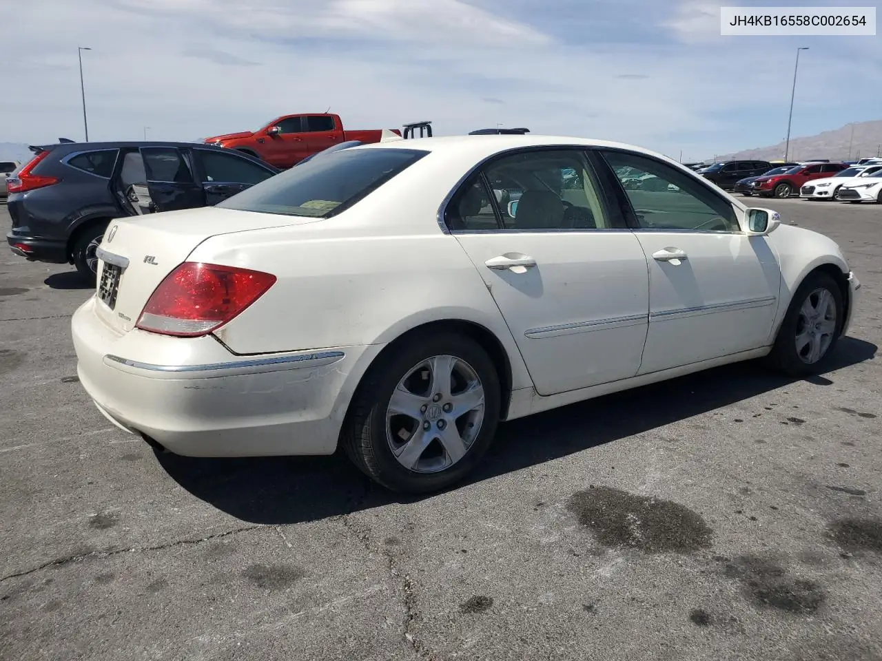 2008 Acura Rl VIN: JH4KB16558C002654 Lot: 50778375