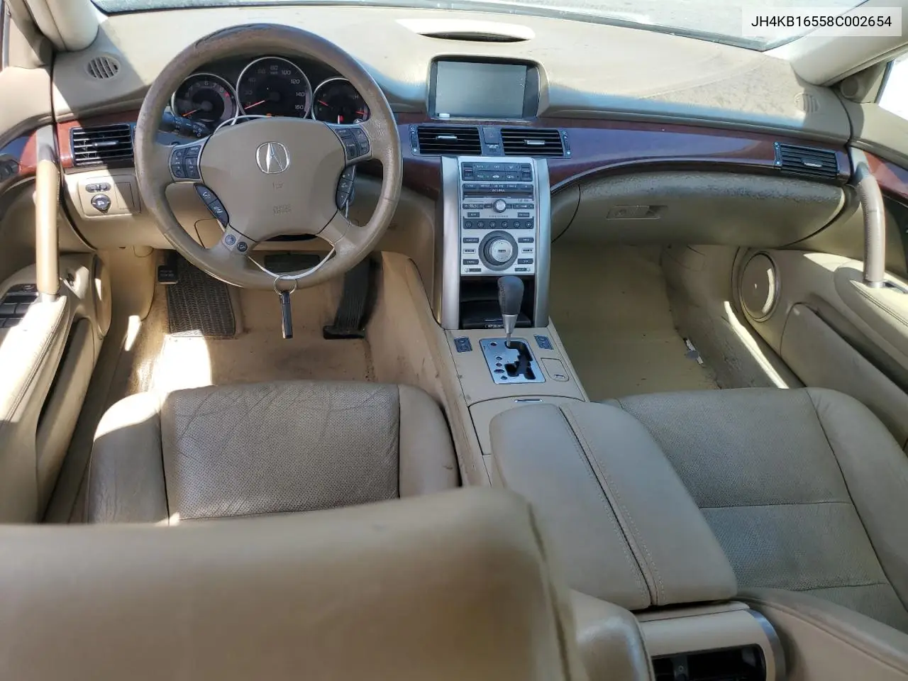 2008 Acura Rl VIN: JH4KB16558C002654 Lot: 50778375