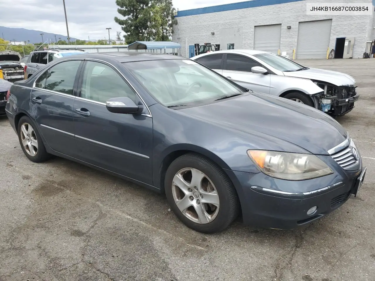 2008 Acura Rl VIN: JH4KB16687C003854 Lot: 56787235